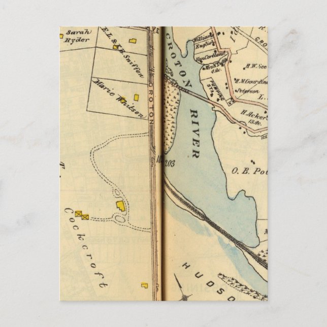 Ossining, New York 2 Postcard (Front)