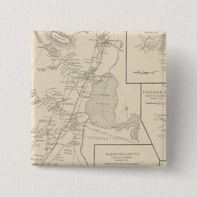 Ossipee, Carroll Co 15 Cm Square Badge (Front)