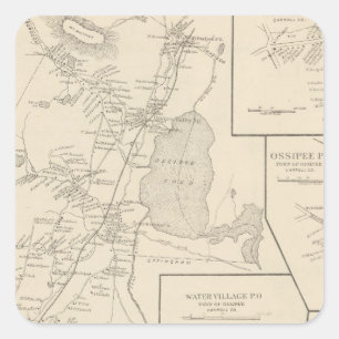 Ossipee, Carroll Co Square Sticker