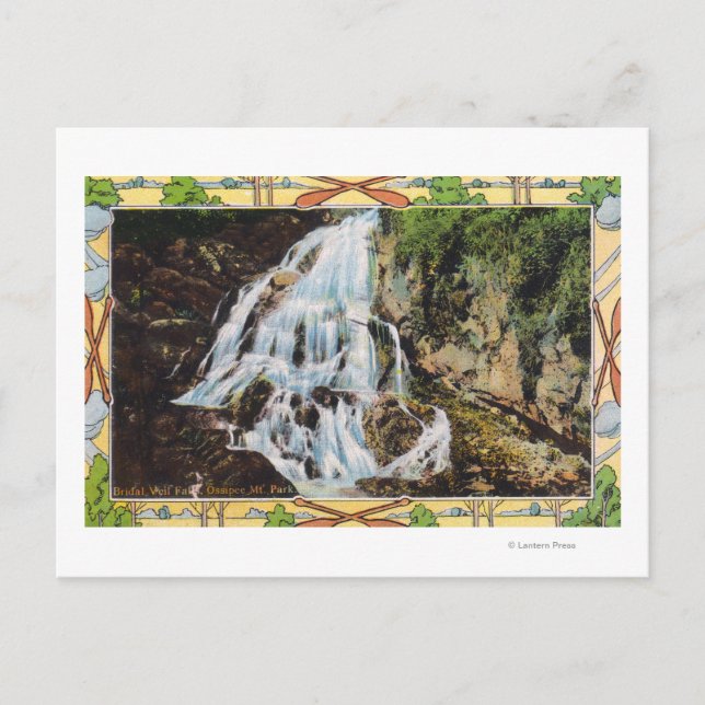 Ossipee Mountain Park View of Bridal Veil Postcard (Front)