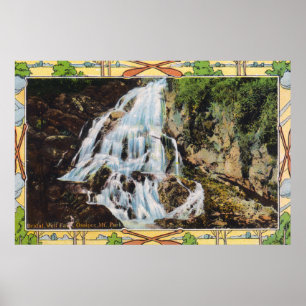 Ossipee Mountain Park View of Bridal Veil Poster