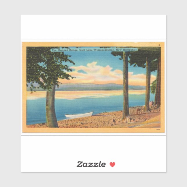 Ossipee Range from Lake Winnipesaukee Sticker (Sheet)