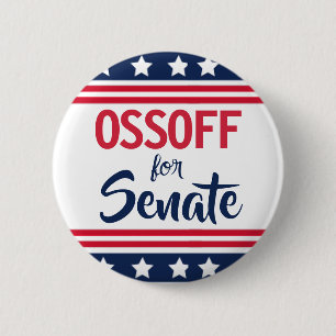Ossoff for Senate Campaign 6 Cm Round Badge