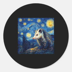 Ossum Ssum Van Gogh Starry Night  Classic Round Sticker