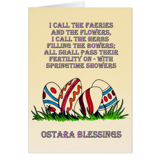 Ostara Blessings: Card (Front)