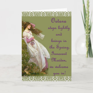 Ostara Goddess Pagan Greeting Card