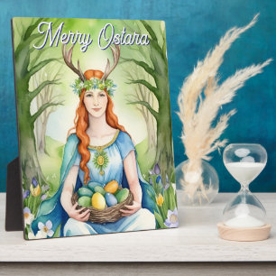 Ostara Goddess Spring Equinox Sabbat Wicca Altar Plaque