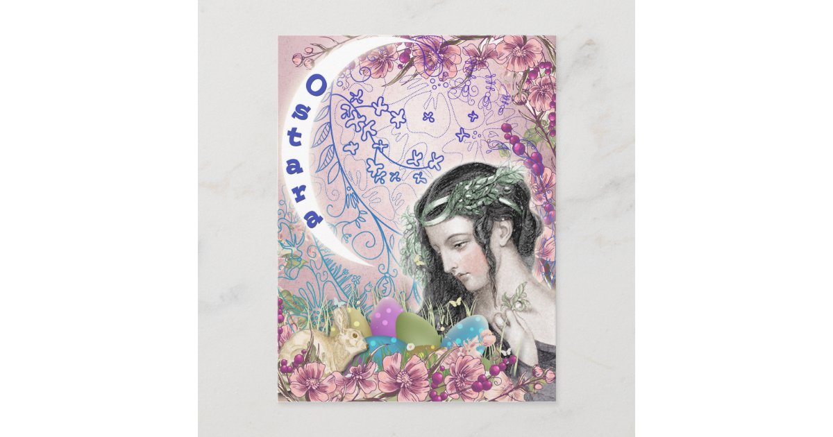 Ostara Pagan Fantasy Art Postcard | Zazzle