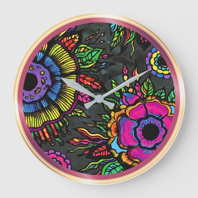OSTARA: Primal Surge- Deluxe Maximalist Wall Clock (Front)