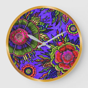 OSTARA: Radiant Luminous-  Maximalist Wall Clock