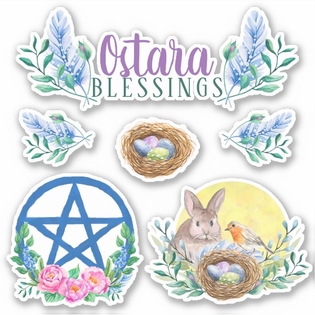 Ostara Spring Equinox Wicca Sabbat Floral (Front)
