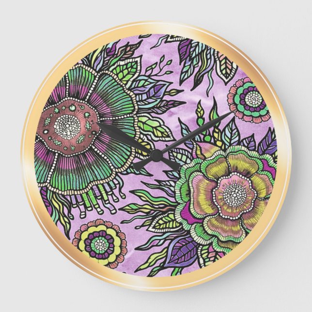 Ostara: Terrestrial Frequency- Maximalist Clock (Front)