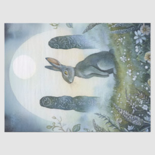 Ostara Wiccan Magic Hare Standing Stones Decoupage Tissue Paper