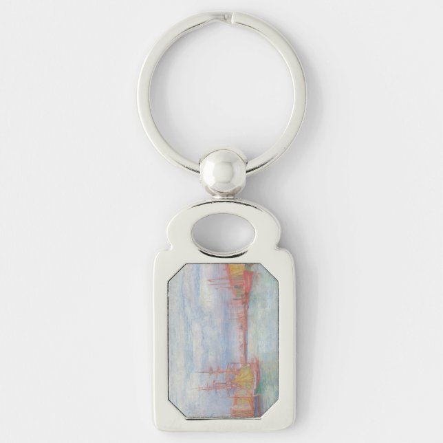 Ostend Harbour by James Ensor (1900) Key Ring (Front)