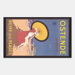 Ostende - Belgique  Rectangular Sticker