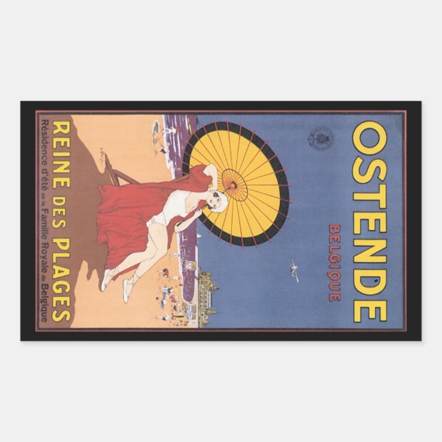 Ostende - Belgique  Rectangular Sticker (Front)