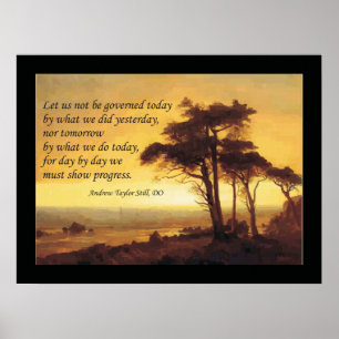Osteopathic Quote by A.T. Still Poster