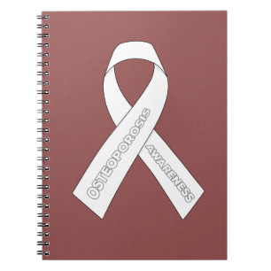 osteoporosis Awareness Ribbon Notebook