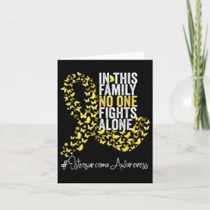 Osteosarcoma Awareness Month Yellow Ribbon Card