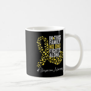 Osteosarcoma Awareness Month Yellow Ribbon  Coffee Mug