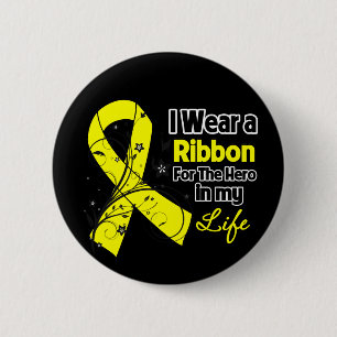 Osteosarcoma Ribbon Hero in My Life 6 Cm Round Badge