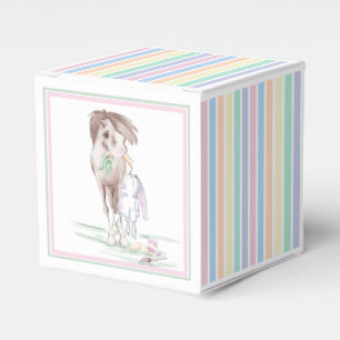 Ostergeschenk-Verpackung Pferd und Osterhase Favour Box