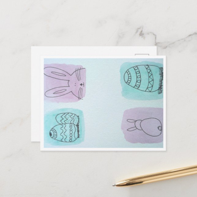 Ostergrüße  postcard (Front/Back In Situ)