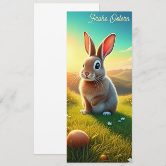 Osterhase und bunte Eier im Frühlingszauber