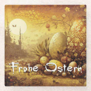 Osterhoffnung in einer apokalyptischen Welt Glass Coaster