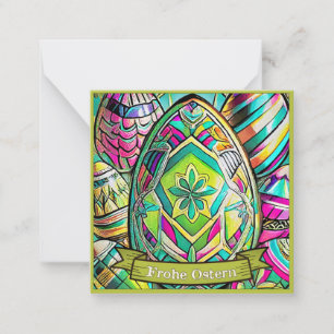 Ostermotiv farbiger Cartoon mit Ostereier 13553 Card