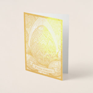 Ostermotiv farbiger Cartoon mit Ostereier 50085 Foil Card