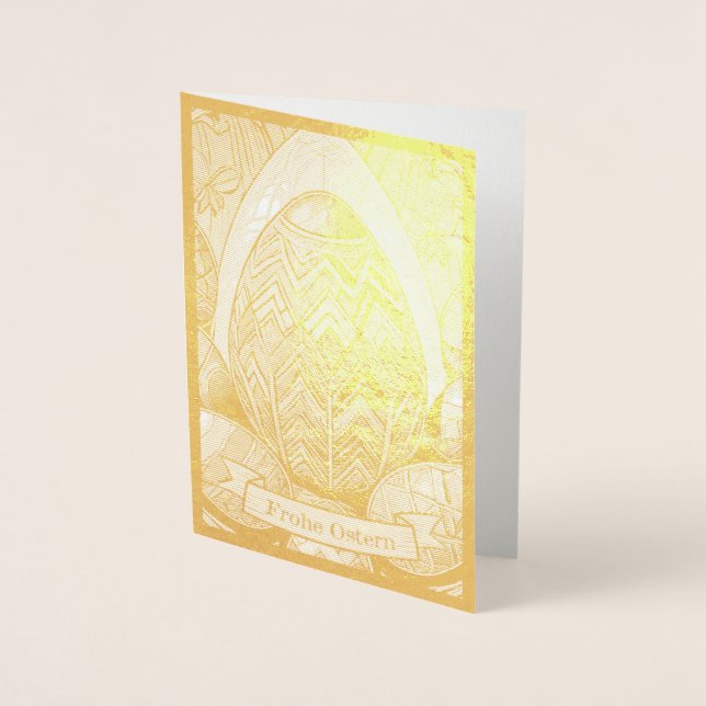 Ostermotiv farbiger Cartoon mit Ostereier 50085 Foil Card (Front)