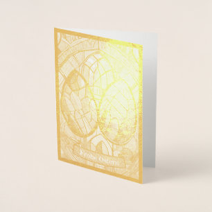 Ostermotiv farbiger Cartoon mit Ostereier 56019 Foil Card