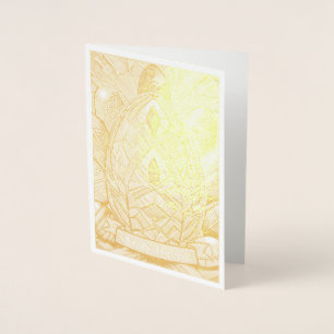 Ostermotiv farbiger Cartoon mit Ostereier 90732 Foil Card