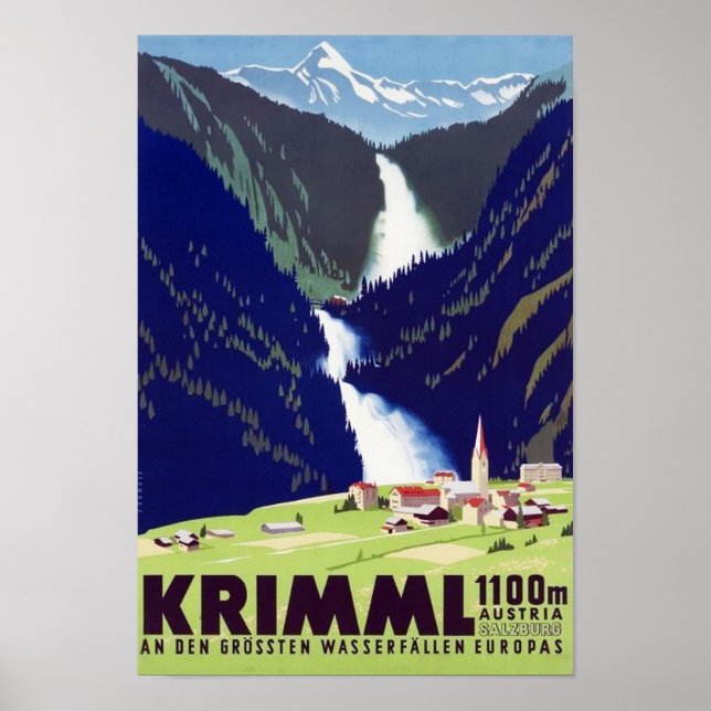 " Österreich: 2021/heute - Krimmler Wasserfälle  Poster (Front)