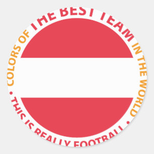Österreich Austria Art Shield Classic Round Sticker