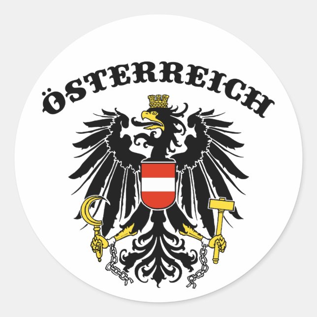 Osterreich Classic Round Sticker (Front)