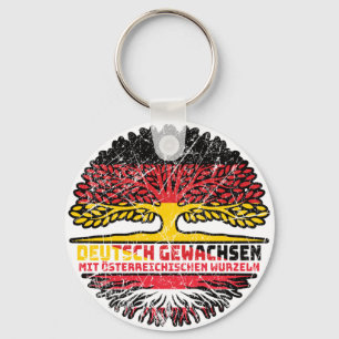 Österreich Österreichisch Deutsch Deutschland Baum Key Ring
