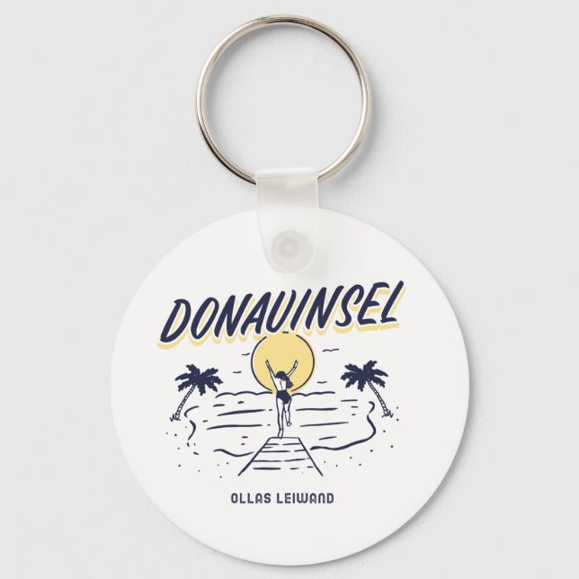 Österreich Wien Donauinsel Fun Key Ring (Front)