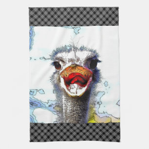 Ostrich20150701 Tea Towel