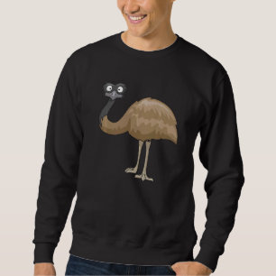 Ostrich Bird Cute Birds Animal Graphic Sweatshirt