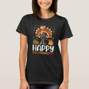 Ostrich Bird Halloween Christmas Happy Hallothank T-Shirt