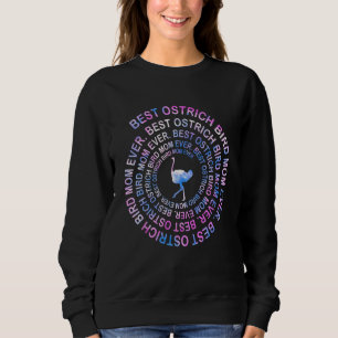 Ostrich Bird Mom Spiral Tie Dye Mother s Day Sweatshirt