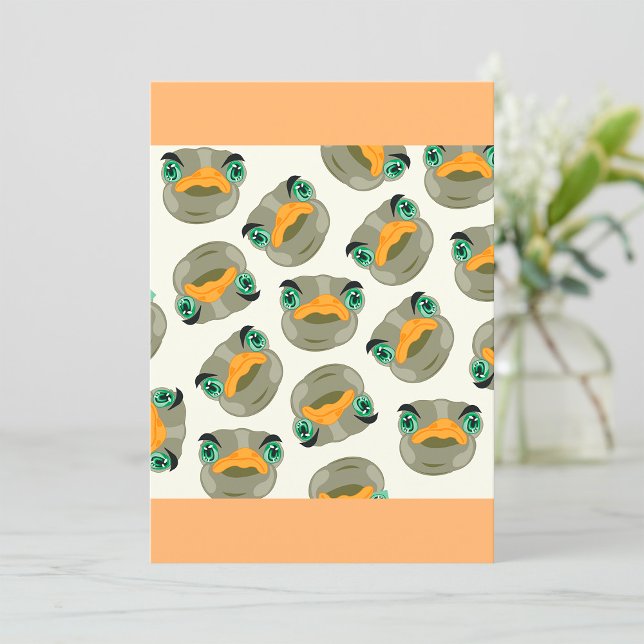 Ostrich Bird Pattern Invitation (Creator Uploaded)