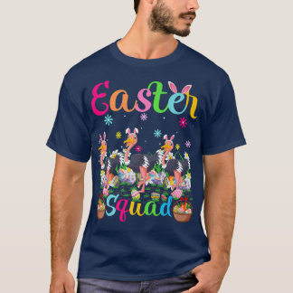 Ostrich Bunny Ear Easter Squad Ostrich Bird Happy  T-Shirt