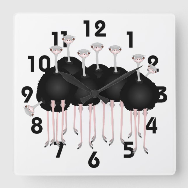 Ostrich Clock (Front)