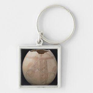 Ostrich egg cut in the form of a vase from Puig de Key Ring