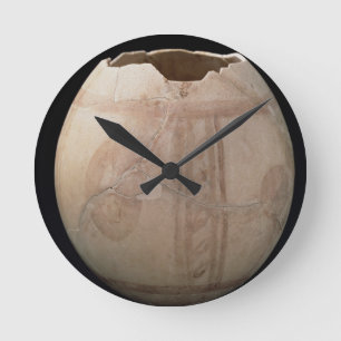 Ostrich egg cut in the form of a vase from Puig de Round Clock