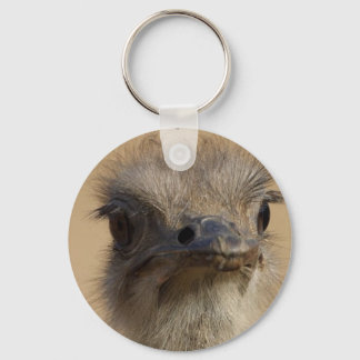 Ostrich Face Key Ring