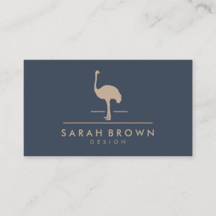 Ostrich Farm Owner Business Card